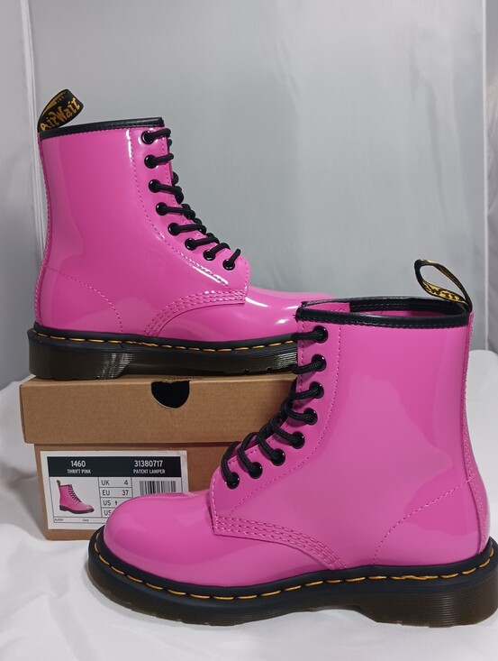 Dr. Martens Shoes - Dr. Martens 1460 Pink Patent Lamper Boots NIB – Women’s US 6 ✨🩷